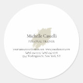 Sticker Rond Professional Unique Minimalist Plain (Devant)