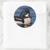 Sticker Rond Profil d'un oeil d'or de Barrow (Sac)