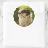 Sticker Rond Profil d'une Jay gris mou / Whiskeyjack (Sac)