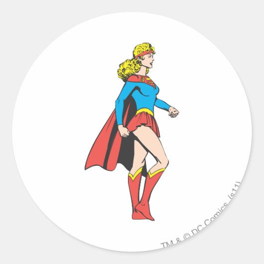 Sticker Rond Profil Supergirl (Devant)