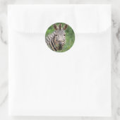 Sticker Rond Profil Zebra (Sac)
