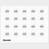 Sticker Rond Profiler la gentillesse 13 (Feuille)