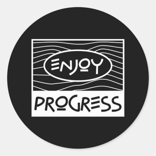 Sticker Rond profiter des progrès 44 (Devant)
