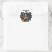Sticker Rond Profiter d'Halloween (Sac)
