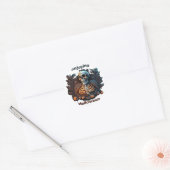 Sticker Rond Profiter d'Halloween (Enveloppe)