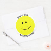 STICKER ROND PROFITEZ DE CETTE JOURNÉE MAGNIFIQUE ! (Enveloppe)