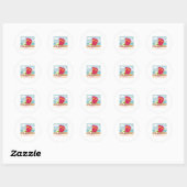 Sticker Rond Profitez de chaque moment (Feuille)