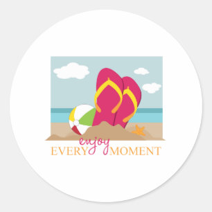 Sticker Rond Profitez de chaque moment