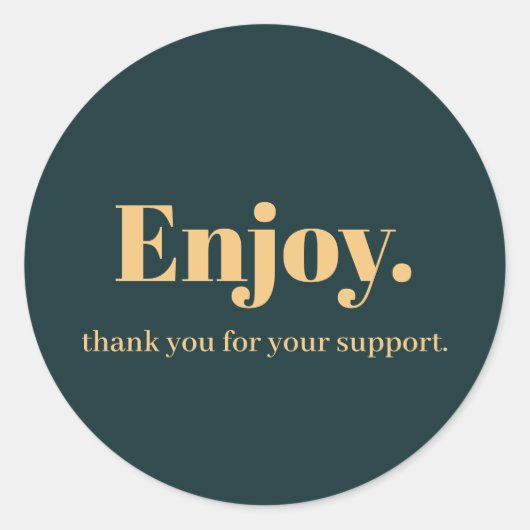 Sticker Rond Profitez de la conception de l'autocollant profess (Devant)