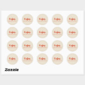 Sticker Rond Profitez de la conception de l'autocollant profess (Feuille)