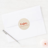 Sticker Rond Profitez de la conception de l'autocollant profess (Enveloppe)