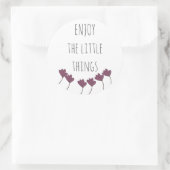 Sticker Rond Profitez de la motivation Little Things (Sac)