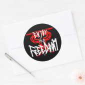 Sticker Rond Profitez de votre FreeDoom (Enveloppe)