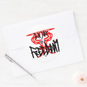 Sticker Rond Profitez de votre FreeDoom (Enveloppe)