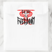 Sticker Rond Profitez de votre FreeDoom (Sac)