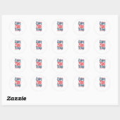 Sticker Rond Profitez des petites choses (Feuille)