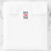 Sticker Rond Profitez des petites choses (Sac)