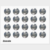 Sticker Rond Profitez même des choses simples dans la vie (Feuille)
