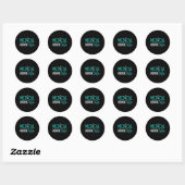 Sticker Rond Programmateur de codage ICD de l'Assistant Médical (Feuille)