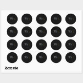 Sticker Rond Programmation Plaisanterie Si Coder Casque Program (Feuille)