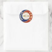 Sticker Rond programme spatial nasa apollo (Sac)
