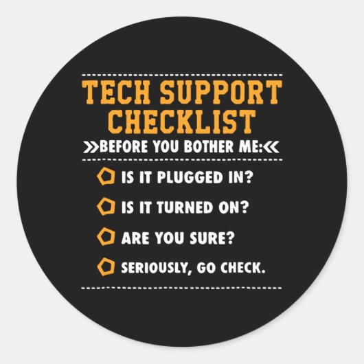 Sticker Rond programmeur (Devant)