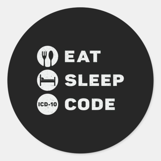 Sticker Rond Programmeur ICD (Devant)