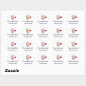 Sticker Rond Programmeur informatique (Feuille)