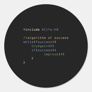 Sticker Rond Programmeurs Informatique Mème Coding Humour