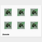 Sticker Rond Progrès de Philosoraptor contre le congrès (Feuille)