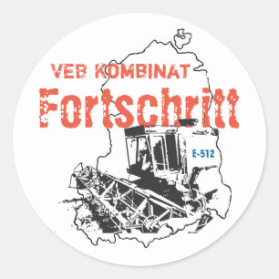 Sticker Rond Progrès en RDA