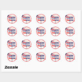 Sticker Rond Progrès. L'opposé du Congrès (Feuille)