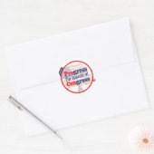 Sticker Rond Progrès. L'opposé du Congrès (Enveloppe)