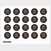 Sticker Rond Progrès Plutôt que Perfection Retour à l'école Ens (Feuille)
