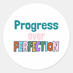 Sticker Rond Progrès sur la soumission de motivation de la perf