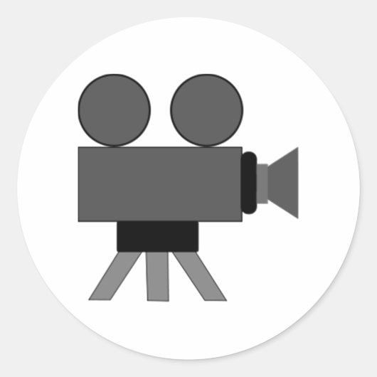 Sticker Rond Projecteur de film (Devant)