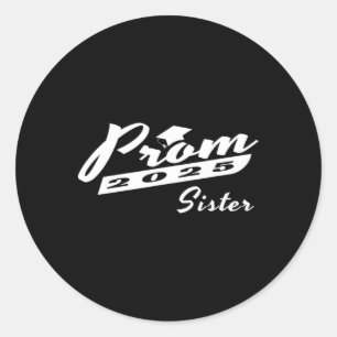 Sticker Rond Prom 2025 Soeur jumelée Famille Diplôme Cap Ar