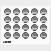 Sticker Rond Prom Queen (Feuille)