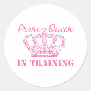 Sticker Rond Prom Queen Dans L'Entraînement