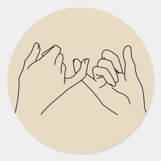 Sticker Rond promesse pénible (Devant)