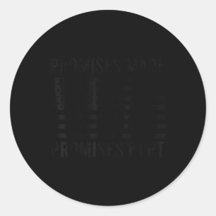 Sticker Rond Promesses faites Maintien du président Trump 45 47