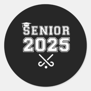 Sticker Rond Promotion 2025 de hockey sur gazon diplômée de l'é