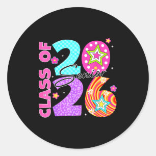Sticker Rond Promotion 2026 senior 2026 remise de diplômes pour