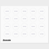 Sticker Rond Promotion de Marque Simple (Feuille)