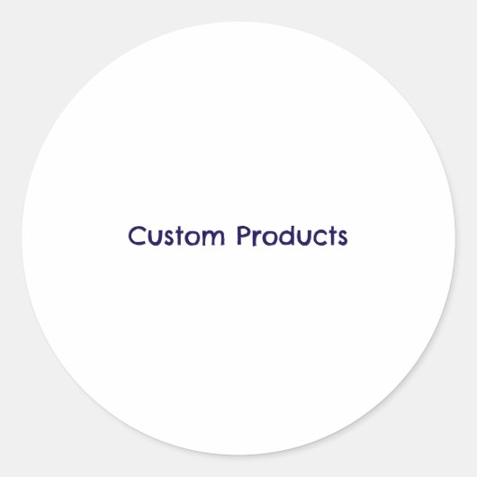 Sticker Rond Promotion de Marque Simple (Devant)