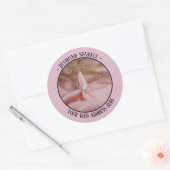 Sticker Rond Promotion de produit photo Rose (Enveloppe)