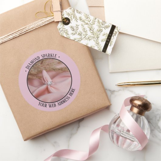Sticker Rond Promotion de produit photo Rose (Cadeaux)