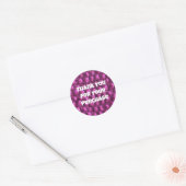 Sticker Rond Promotion d'entreprise Client de Fil rose pourpre (Enveloppe)