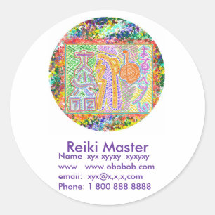 Sticker Rond Promotion des ventes principales Reiki