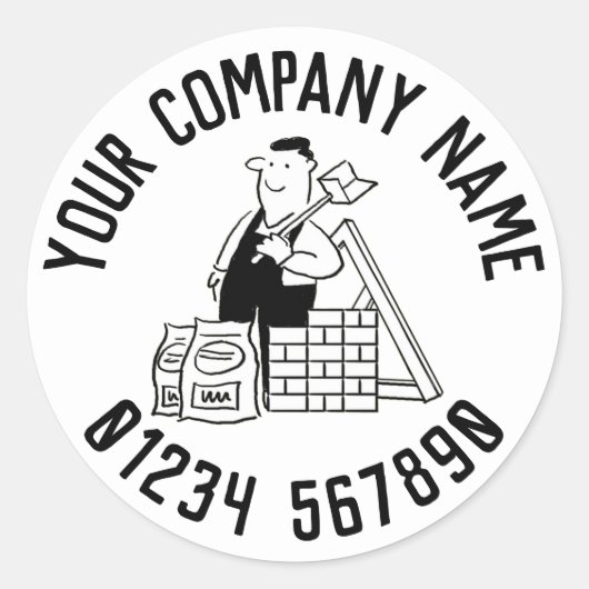 Sticker Rond Promotion Générale Builder (Devant)